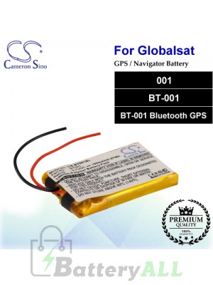 CS-BT001SL For Globalsat GPS Battery Fit Model 001 / BT-001 / BT-001 Bluetooth GPS