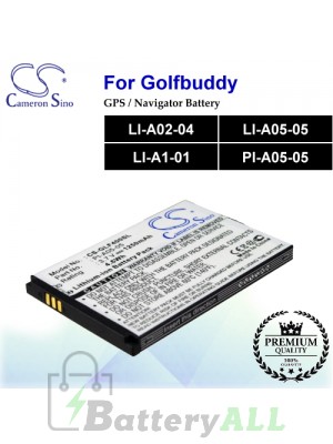 CS-GLF400SL For Golf Buddy GPS Battery Model LI-A02-04 / LI-A05-05 / LI-A1-01 / PI-A05-05