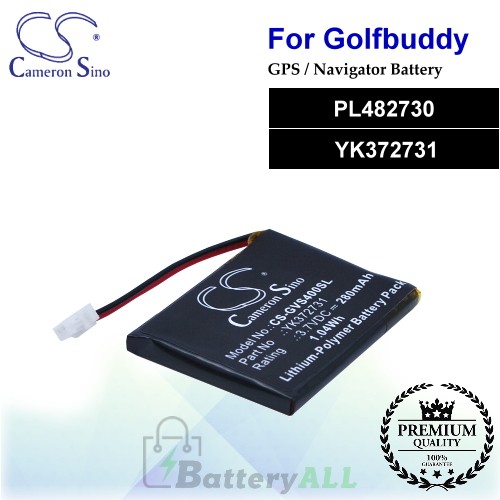 CS-GVS400SL For Golf Buddy GPS Battery Model PL482730 / YK372731