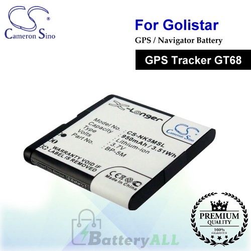 CS-NK5MSL-2 For Golistar GPS Battery Fit Model GPS Tracker GT68