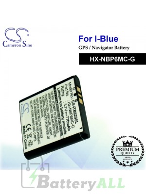 CS-ITB820SL For i-Blue GPS Battery Model HX-NBP6MC-G