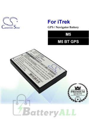 CS-ITM5SL For i.Trek GPS Battery Fit Model M5 / M5 BT GPS