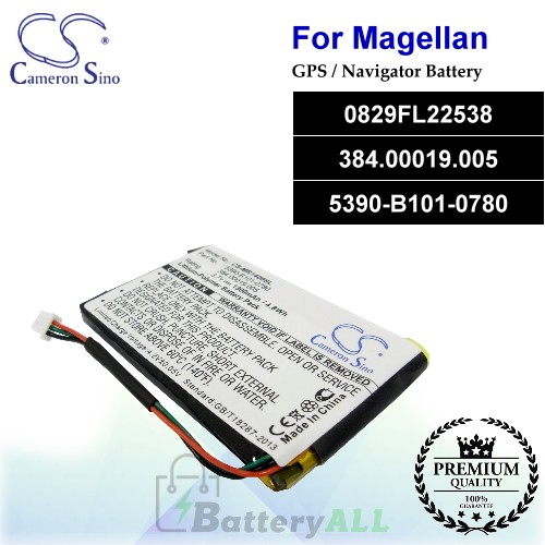 CS-MR1400SL For Magellan GPS Battery Model 0829FL22538 / 384.00019.005 / 5390-B101-0780