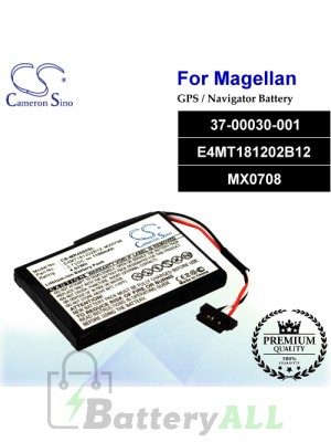 CS-MR4000SL For Magellan GPS Battery Model 37-00030-001 / E4MT181202B12 / MX0708