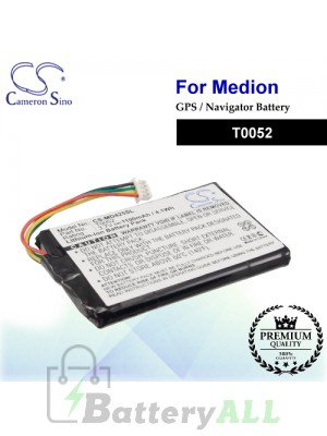 CS-MD425SL For Medion GPS Battery Model T0052