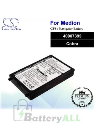 CS-NA100SL For Medion GPS Battery Model 40007395 / Cobra