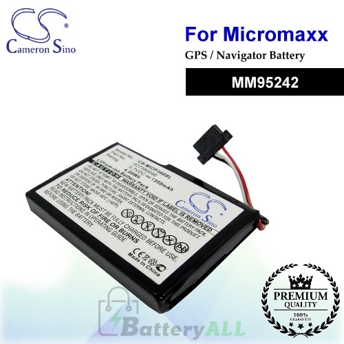 CS-MIOP360SL For MICROMAXX GPS Battery Fit Model MM95242