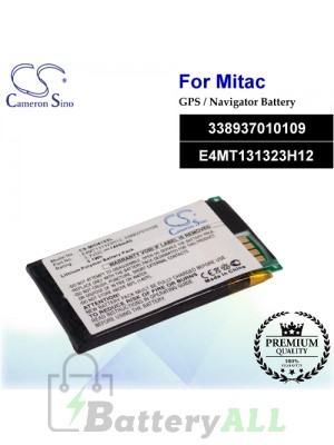 CS-MIO610SL For Mitac GPS Battery Model 338937010109 / E4MT131323H12