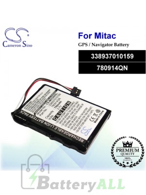 CS-MIV200SL For Mitac GPS Battery Model 338937010159 / 780914QN