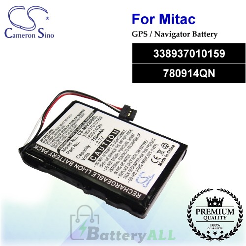 CS-MIV200SL For Mitac GPS Battery Model 338937010159 / 780914QN