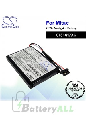 CS-MIV300SL For Mitac GPS Battery Model 0781417XC