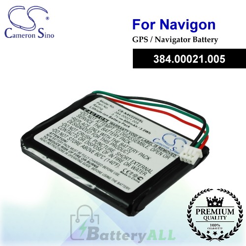 CS-NAV2200SL For Navigon GPS Battery Model 384.00021.005