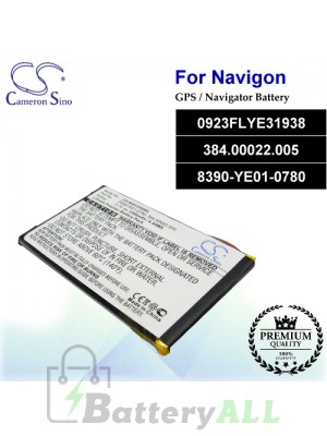 CS-NAV3300SL For Navigon GPS Battery Model 0923FLYE31938 / 384.00022.005 / 8390-YE01-0780
