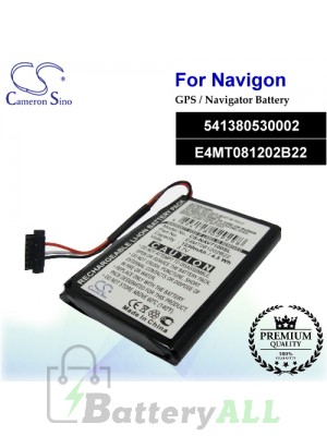 CS-NAV7100SL For Navigon GPS Battery Model 541380530002 / E4MT081202B22