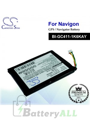 CS-NAV7210SL For Navigon GPS Battery Model BI-GC411-1K6KAY