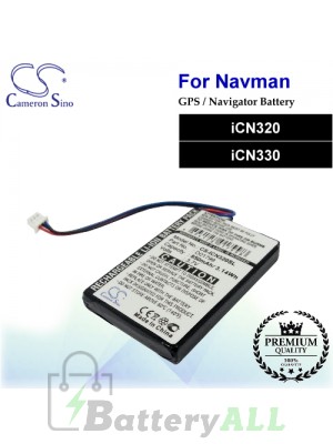 CS-ICN320SL For NAVMAN GPS Battery Fit Model iCN320 / iCN330