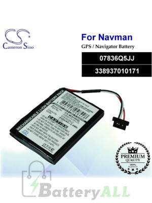 CS-MIS100SL For NAVMAN GPS Battery Model 07836Q5JJ / 338937010171