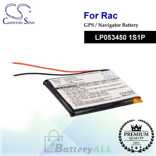CS-RAF515SL For RAC GPS Battery Model LP053450 1S1P