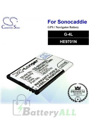 CS-SDV350SL For Sonocaddie GPS Battery Model G-4L / HE9701N
