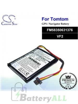 CS-TM130SL For TomTom GPS Battery Model FM58350631376 / VF2