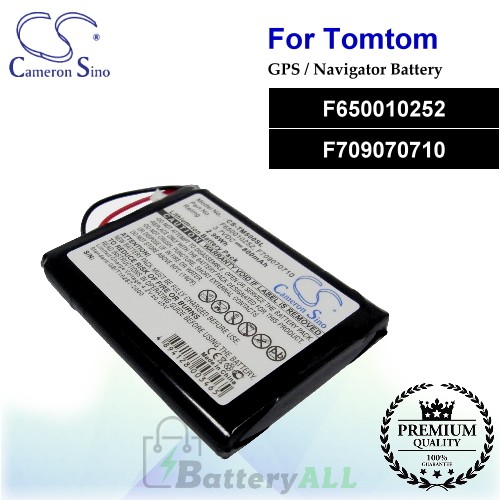 CS-TM500SL For TomTom GPS Battery Model F650010252 / F709070710