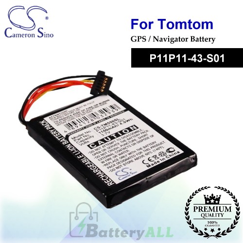 CS-TM550SL For TomTom GPS Battery Model P11P11-43-S01