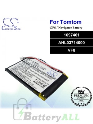 CS-TM730SL For TomTom GPS Battery Model 1697461 / AHL03714000 / VF8