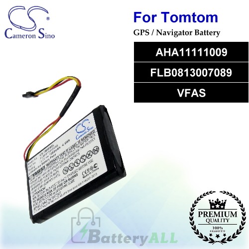 CS-TM800SL For TomTom GPS Battery Model AHA11111009 / FLB0813007089 / VFAS