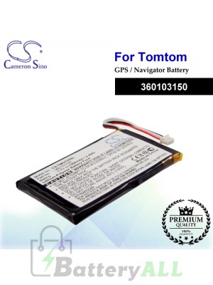 CS-TMG700SL For TomTom GPS Battery Model 360103150