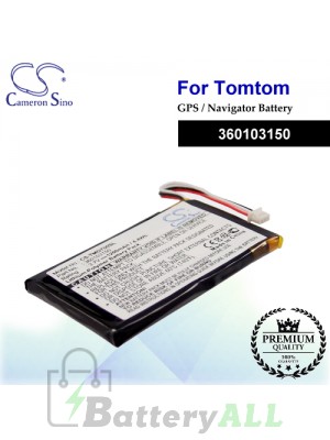 CS-TMG700SL For TomTom GPS Battery Model 360103150