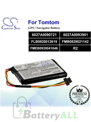 CS-TMP400SL For TomTom GPS Battery Model 6027A0090721 / 6027A0093901 / FLB0920012619 / FMB0829021142 / FMEB0939041646 / R2