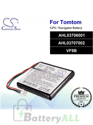 CS-TMS10SL For TomTom GPS Battery Model AHL03706001 / AHL03707002 / VF9B