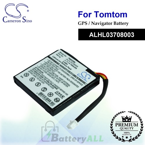 CS-TMS25SL For TomTom GPS Battery Model ALHL03708003