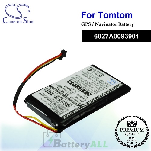 CS-TMV3SL For TomTom GPS Battery Model 6027A0093901