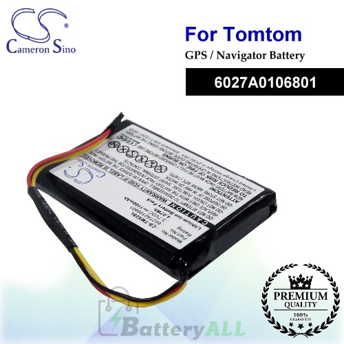 CS-TMX2SL For TomTom GPS Battery Model 6027A0106801