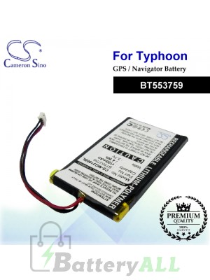 CS-MG3100SL For Typhoon GPS Battery Model BT553759