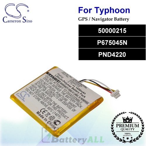 CS-MG420SL For Typhoon GPS Battery Model 50000215 / P675045N / PND4220