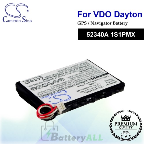 CS-VPN200SL For VDO Dayton GPS Battery Model 52340A 1S1PMX