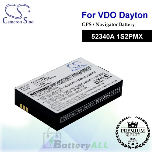 CS-VPN400SL For VDO Dayton GPS Battery Model 52340A 1S2PMX