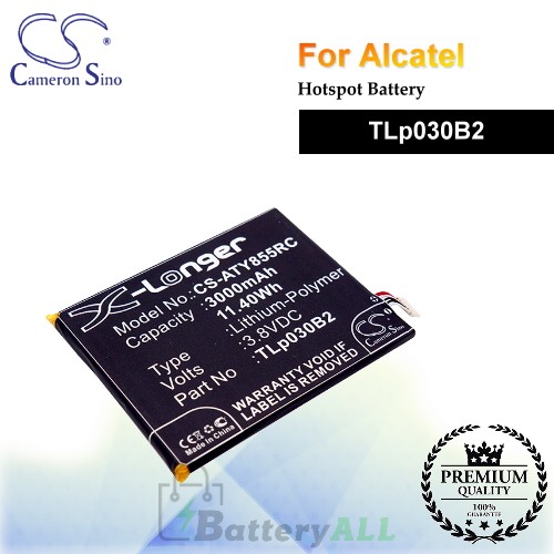 CS-ATY855RC For Alcatel Hotspot Battery Model TLp030B2