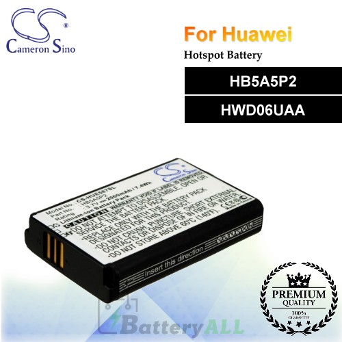 CS-HUE587SL For Huawei Hotspot Battery Model HB5A5P2 / HWD06UAA