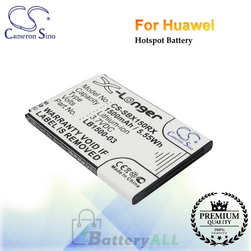 CS-SBX150RX For Huawei Hotspot Battery Fit Model E5-0315 / E50318 / E5-0318 / E5830