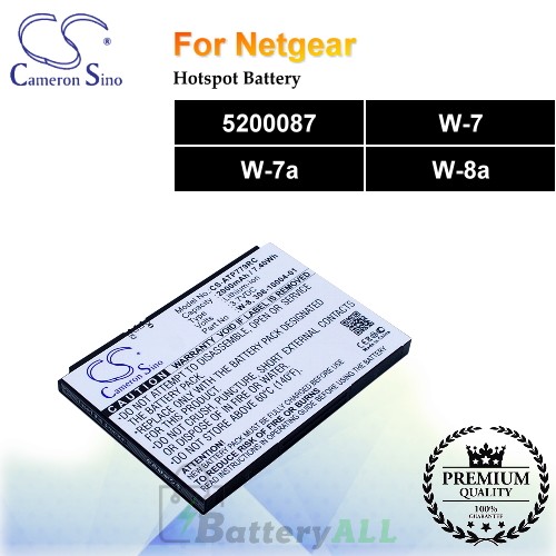 CS-ATP779RC For Netgear Hotspot Battery Model 5200087 / W-7 / W-7a / W-8a
