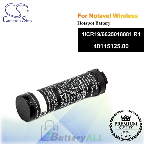 CS-MF5792HL For Novatel Wireless Hotspot Battery Model 1ICR19/6625018881 R1 / 40115125.00
