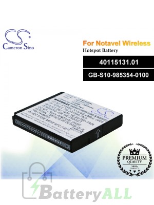 CS-MF6620SL For Novatel Wireless Hotspot Battery Model 40115131.01 / GB-S10-985354-0100