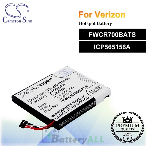 CS-VMH700SL For Verizon Hotspot Battery Model FWCR700BATS / ICP565156A