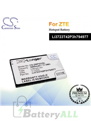 CS-ZMF923SL For ZTE Hotspot Battery Model Li3723T42P3h794977