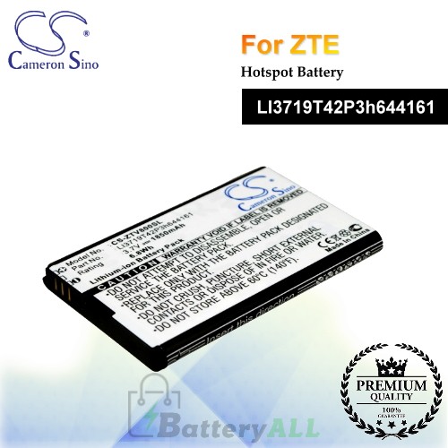 CS-ZTV800SL-2 For ZTE Hotspot Battery Model LI3719T42P3h644161
