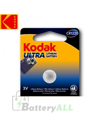 Kodak ULTRA Lithium CR1220 / 5012LC / KCR1220 / DL1220 / E-CR1220 3.0V Battery (1 pack)