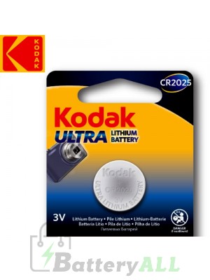 Kodak ULTRA Lithium CR2025 / 5003LC 3.0V Battery (1 pack)